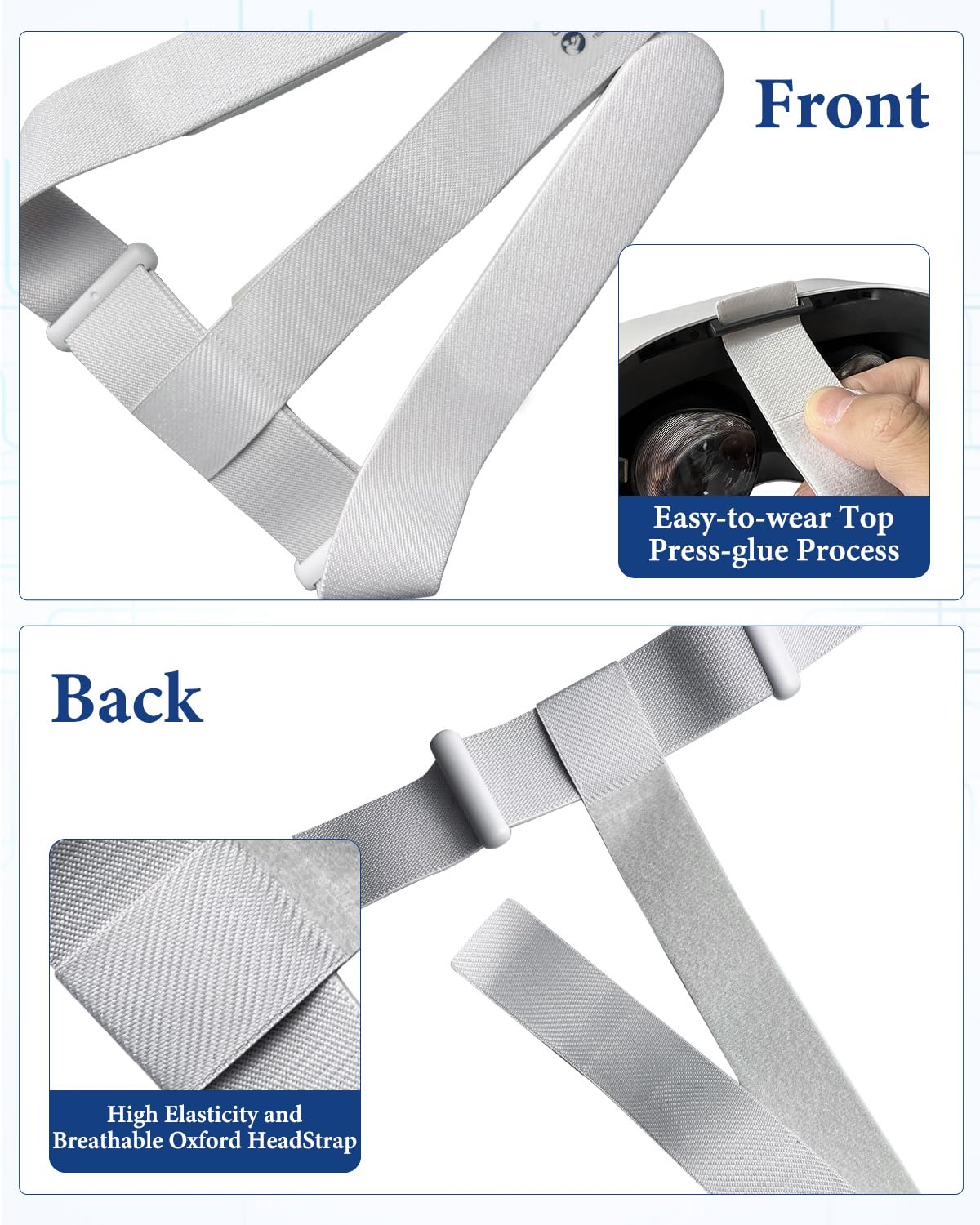 Head Strap for 0culus Quest 2 Headset, Original Replacement HeadStrap Compatible with Met-a Quest 2,Vr Headset Strap for 0culus Quest2 Accessories