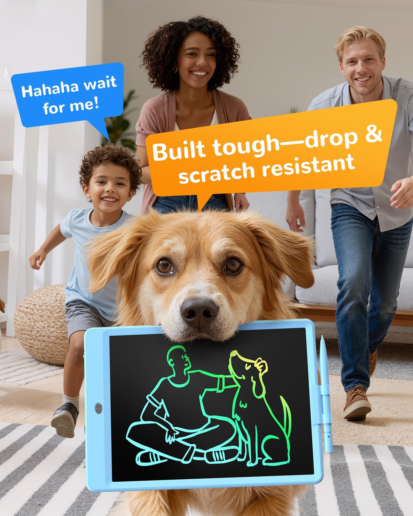 KOKODI LCD Writing Tablet, Gifts for 3 Years Old Boys and Girls,10 Inch Colorful Doodle Board Drawing Tablet, Erasable Reusable Electronic Drawing Pads, Educational and Learning Toys for Kids