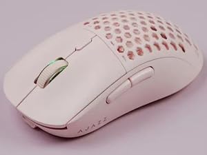 AJAZZ AJ199 Wireless Gaming Mouse,59G Ultra Lightwieght-Huanuo Micro Switch-26K PAW3395 Sensor-40Hrs Battery Life-2.4G/USB-C Mouse Gaming -Wireless Computer Mouse 6 Programmable Buttons,100% PTFE Feet