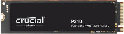 Crucial P310 2TB SSD, PCIe Gen4 NVMe M.2 2280, Up to 7,100MB/s, for Laptop, Desktop (PC), & Handheld Gaming Consoles, Includes Acronis Data Recovery Software, Solid State Drive - CT2000P310SSD801