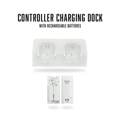 Nintendo Wii Console, White Premium Bundle (Renewed)