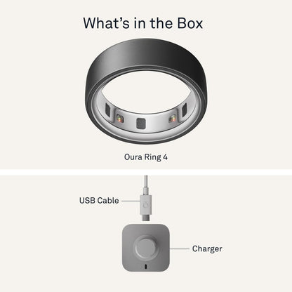 Oura Ring 4 - Stealth - Size 9 - Size Before You Buy