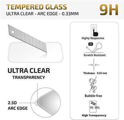 NEW'C 3 Pack Designed for Google Pixel 7 Screen Protector Tempered Glass,Case Friendly Anti Scratch, Bubble Free, Ultra Resistant