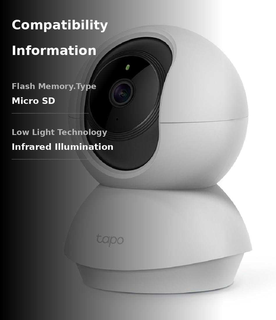 TP-Link Tapo Pan/Tilt Security Camera for Baby Monitor, Pet Camera w/Motion Detection, 1080P, 2-Way Audio, Night Vision, Cloud & SD Card Storage, Works with Alexa & Google Home (Tapo C200)