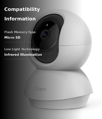 TP-Link Tapo Pan/Tilt Security Camera for Baby Monitor, Pet Camera w/Motion Detection, 1080P, 2-Way Audio, Night Vision, Cloud & SD Card Storage, Works with Alexa & Google Home (Tapo C200)