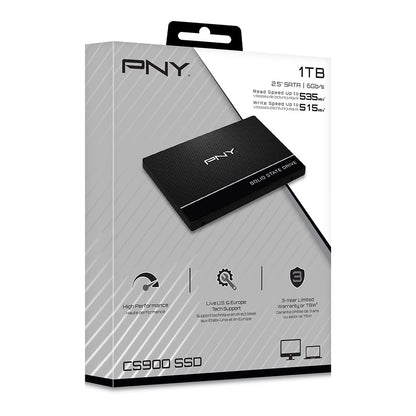 PNY CS900 1TB 3D NAND 2.5" SATA III Internal Solid State Drive (SSD) - (SSD7CS900-1TB-RB)