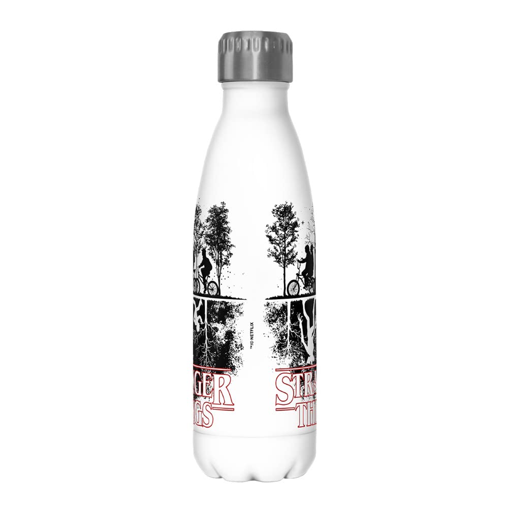 Netflix Stranger Things Upside down 17 oz Stainless Steel Bottle, Multicolor