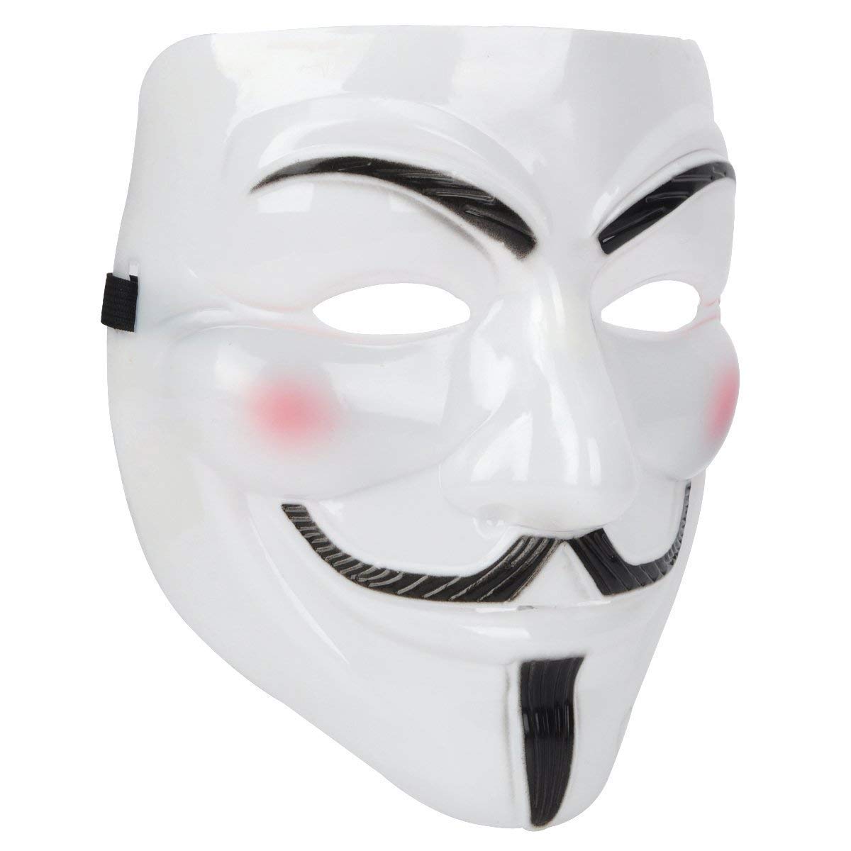 Miuion Anonymous Hacker Cosplay Party Mask （White）