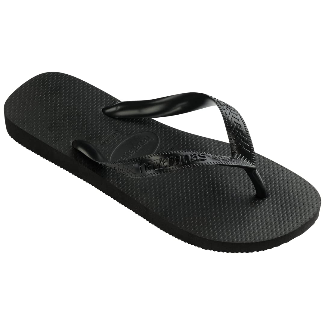 Havaianas Top Flip Flops for Women - Summer Style Sandals - Black, 7-8