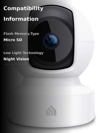 Kasa Indoor Pan/Tilt Smart Security Camera, 1080p HD Dog-Camera,2.4GHz with Night Vision,Motion Detection for Baby and Pet Monitor, Cloud & SD Card Storage, Works with Alexa& Google Home (EC70), White