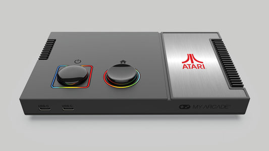 My Arcade Atari Game Station Pro: Retro Video Game Console with 200+ Games, Wireless Joysticks, RGB LED Lights, Atari 2600/5200/7800 and More