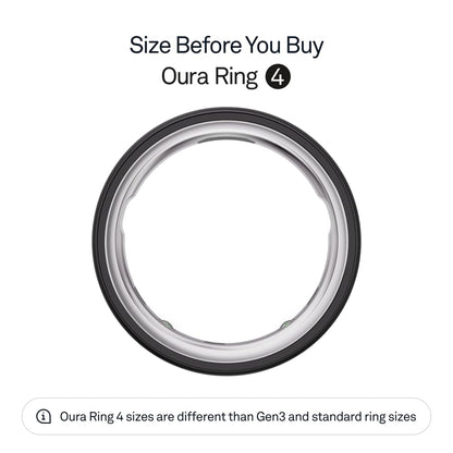 Oura Ring 4 - Stealth - Size 9 - Size Before You Buy