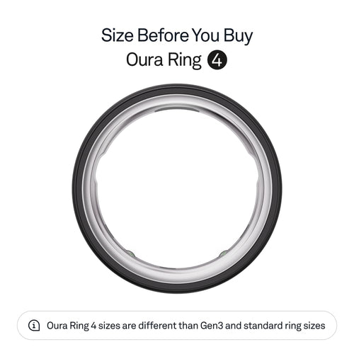 Oura Ring 4 - Stealth - Size 9 - Size Before You Buy
