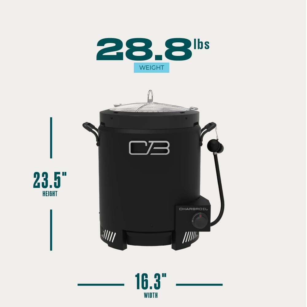 Charbroil The Big Easy Oil-Less Turkey Fryer | Outdoor Air Fryer | Propane Cooker, Black - 24102165