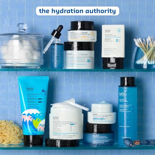 belif Vitamin E Jelly Overnight Mask – Hydrating & Plumping Face Moisturizer with Red Algae & Jojoba Oil, Deep Repair for Glass Skin, Korean Sleeping Mask for Intense Hydration & Radiance, 2.53 fl oz