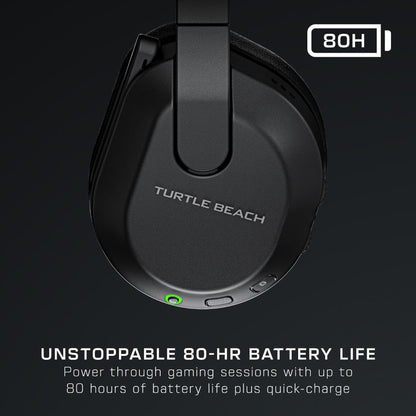 Turtle Beach Stealth 600 Wireless Multiplatform Amplified Gaming Headset for PS5, PS4, PC, & Mobile – Bluetooth, 80-Hr Battery, Noise-Cancelling Flip-to-Mute Mic, 50mm Speakers – Black