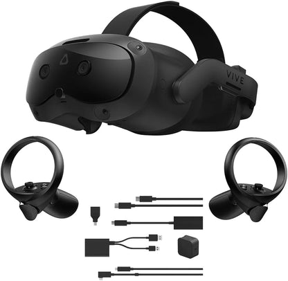 HTC Vive Focus Vision VR Headset with Controllers, Consumer Edition, Bundle with Streaming Kit