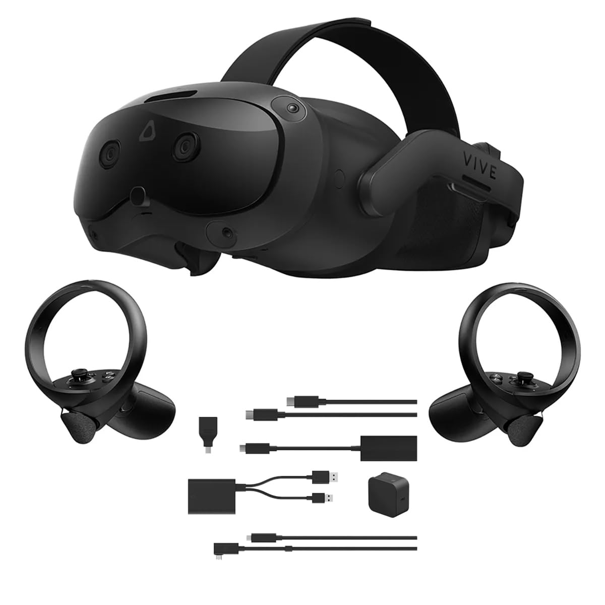 HTC Vive Focus Vision VR Headset with Controllers, Consumer Edition, Bundle with Streaming Kit