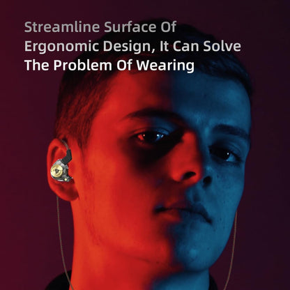 Yeabomy Wired Gaming Earbuds, Ak3file in Ear Monitors, Deep Bass Sound Wired Earbuds, HiFi in Ear Headphones with 1DD 10mm Dynamic Driver, IEM for Music Gaming Video Calling (Black)