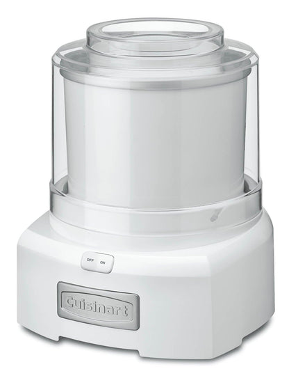 Cuisinart Ice Cream Maker Machine, 1.5 Quart Double Insulated Machine, Sorbet and Frozen Yogurt Maker, Ready in 20 Minutes, ICE-21P1, White