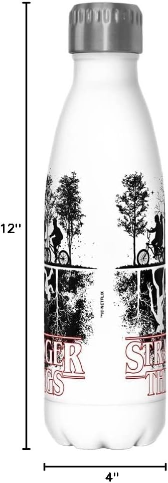 Netflix Stranger Things Upside down 17 oz Stainless Steel Bottle, Multicolor