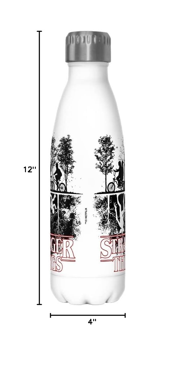 Netflix Stranger Things Upside down 17 oz Stainless Steel Bottle, Multicolor