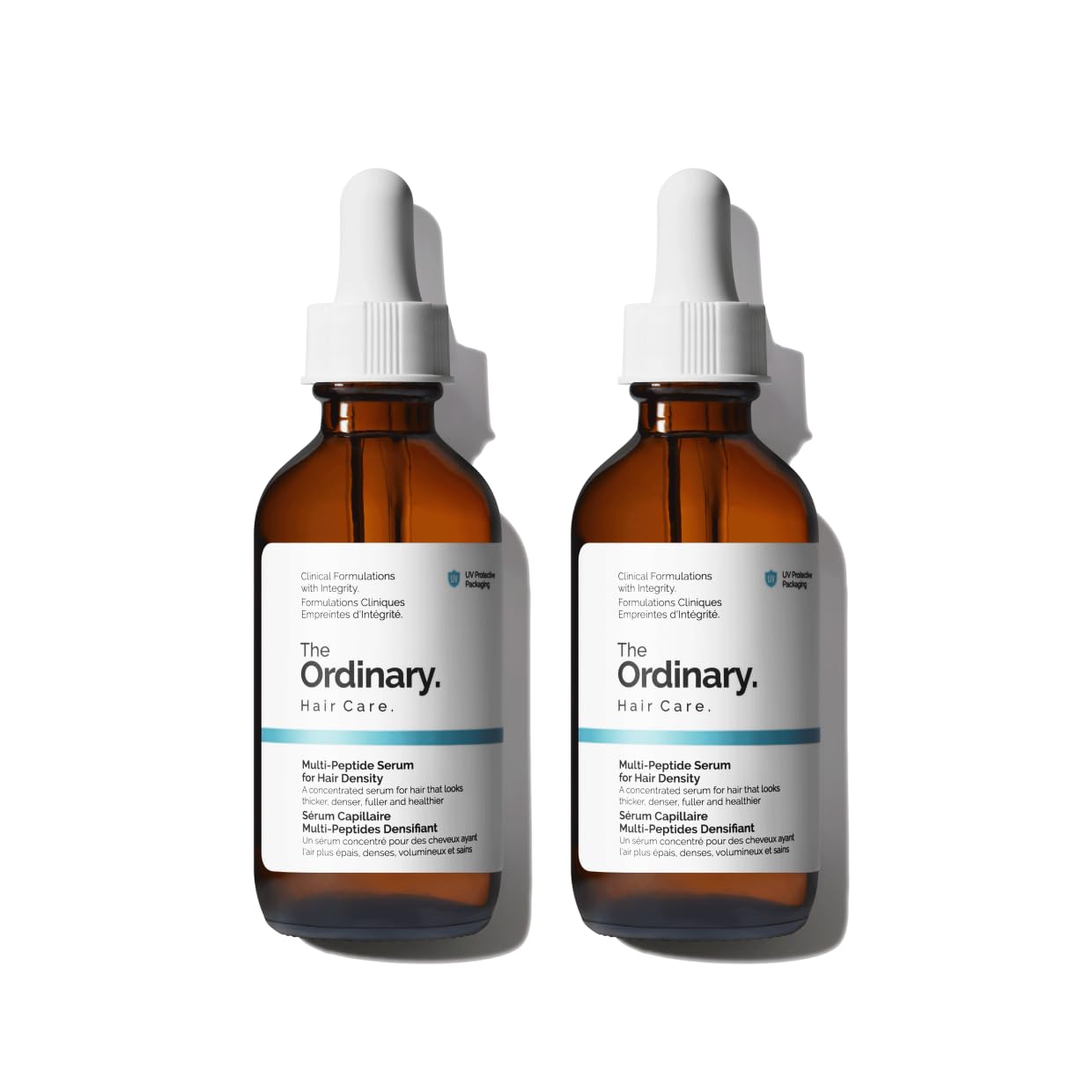 The Ordinary Multi-Peptide Serum for Hair Density, Peptide-Powered Formula for Thicker, Fuller Looking Hair, 2 Fl Oz (Pack of 2)