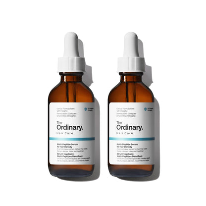 The Ordinary Multi-Peptide Serum for Hair Density, Peptide-Powered Formula for Thicker, Fuller Looking Hair, 2 Fl Oz (Pack of 2)