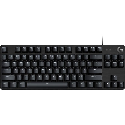 Logitech G413 TKL SE Mechanical Gaming Keyboard - Compact Backlit Keyboard with Tactile Mechanical Switches, Anti-Ghosting, Compatible with Windows, macOS - Black Aluminum