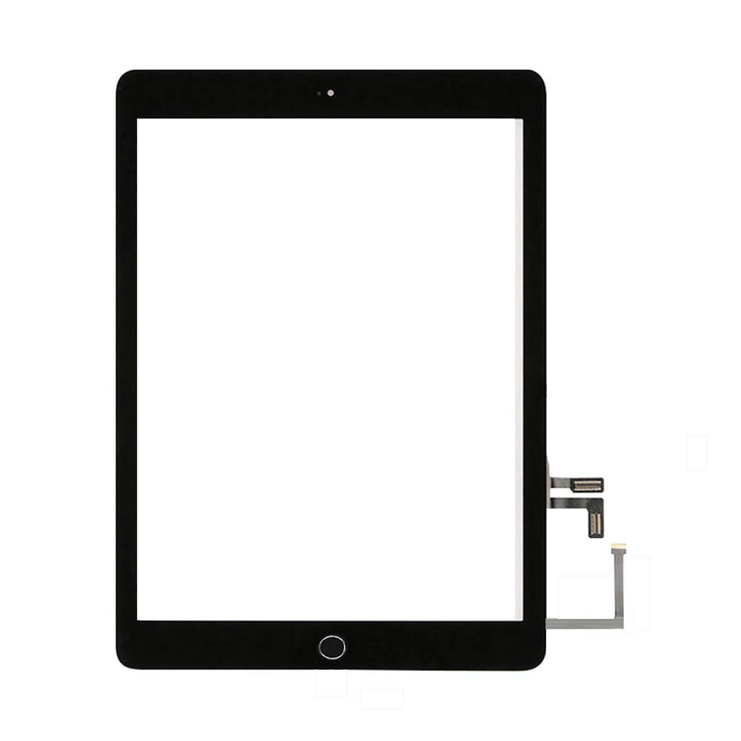 Zentop for Black iPad 5 2017 9.7 inch （A1822, A1823） Touch Screen Digitizer Assembly Replacement with Home Button, Camera Bracket, Pre-Installed Adhesive, Tool Repair Kit