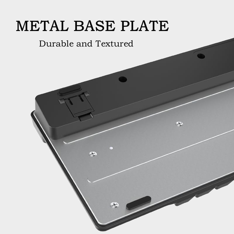 AF981 Wired 99Keys Computer Keyboard, Quite Brown Mechanical Feeling Membrane Gaming Keyboard, Colorful Backlit, Volume Scroll Wheel for PC Laptop, Black