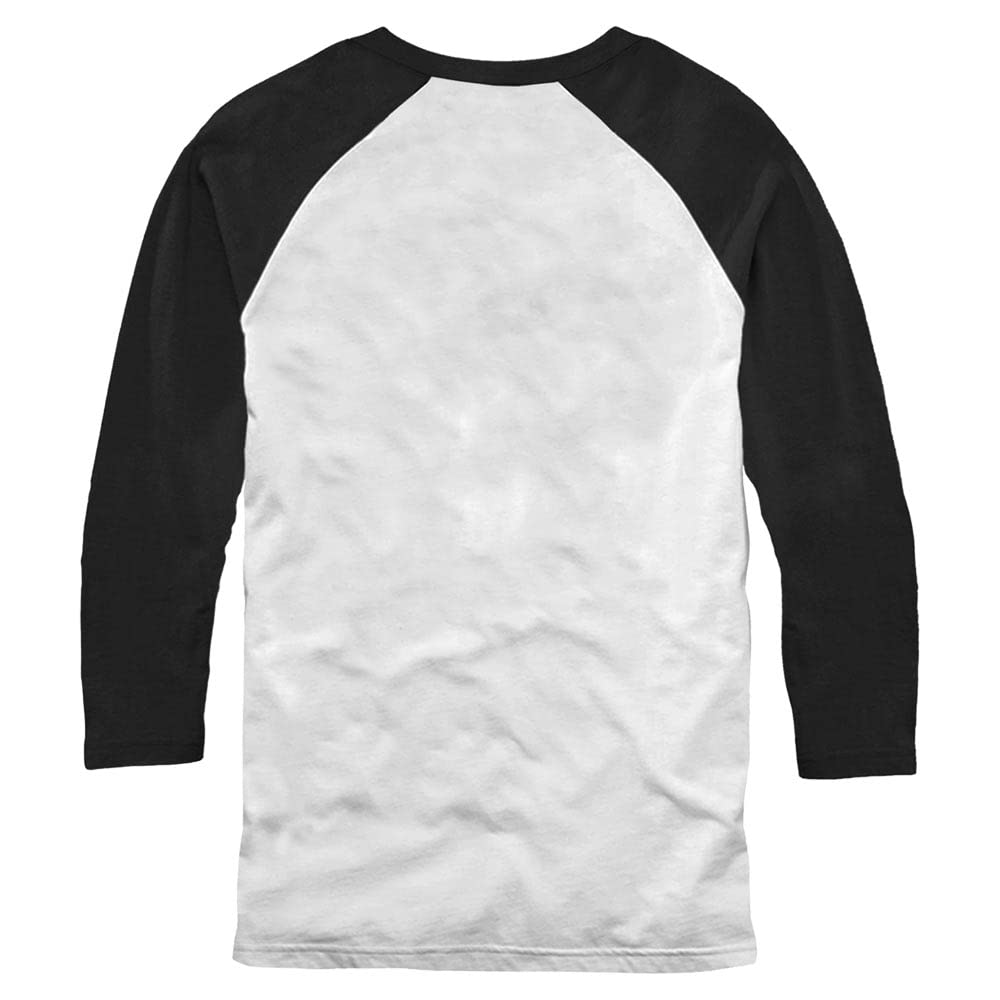 Men's Stranger Things Hellfire Club Costume Baseball Tee - White/Black - Medium