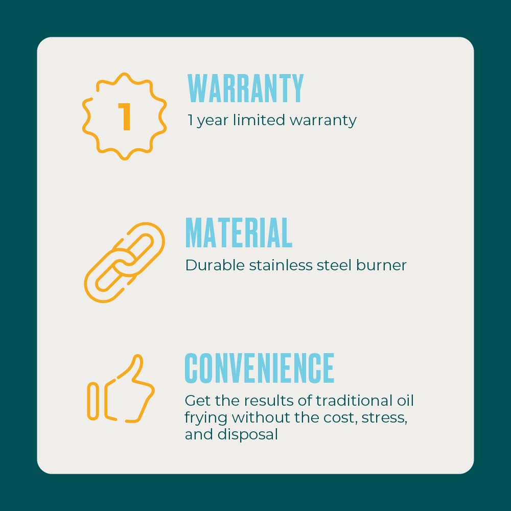 Charbroil The Big Easy Oil-Less Turkey Fryer | Outdoor Air Fryer | Propane Cooker, Black - 24102165