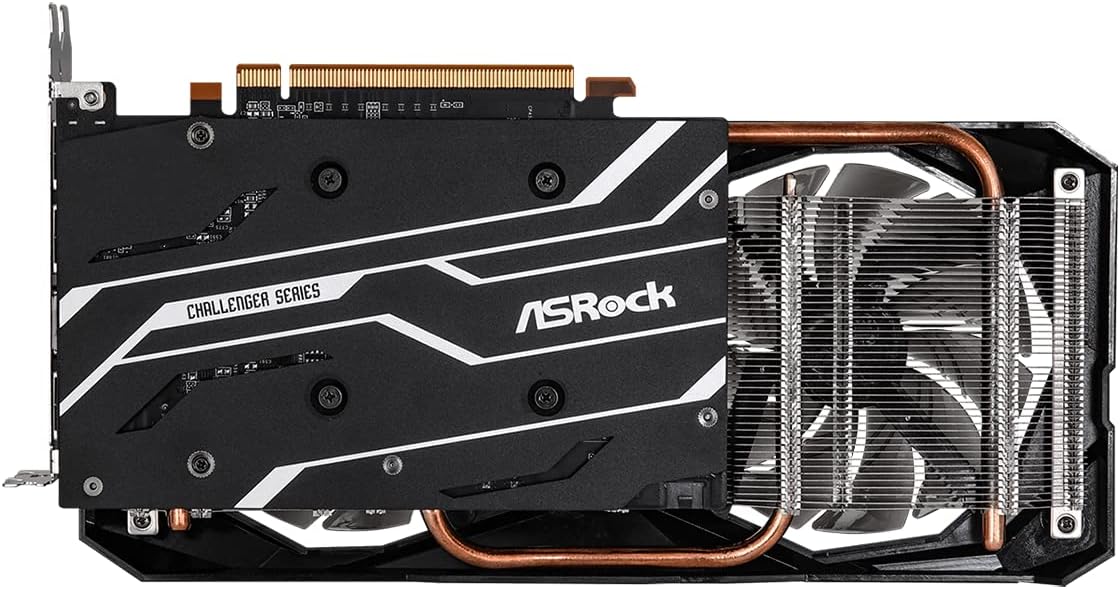 ASRock AMD Radeon RX 6600 Challenger D 8GB GDDR6 DisplayPort 14Gbps HDMI 0dB Silent Cooling 128-bit 7680 x 4320 Dual Fan Graphics Card PCI Express 4.0 x8 8-pin