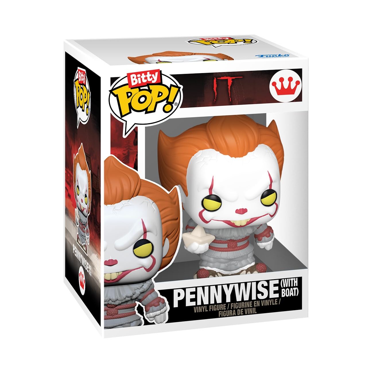 Funko Bitty Pop! Bitty Boxes: IT - Funhouse Playset with 2 0.9 Inch (2.2 Cm) Tiny Mini Figures - Collectable Display Case with Interior Scene and Storage - Gift Idea - Official Merchandise