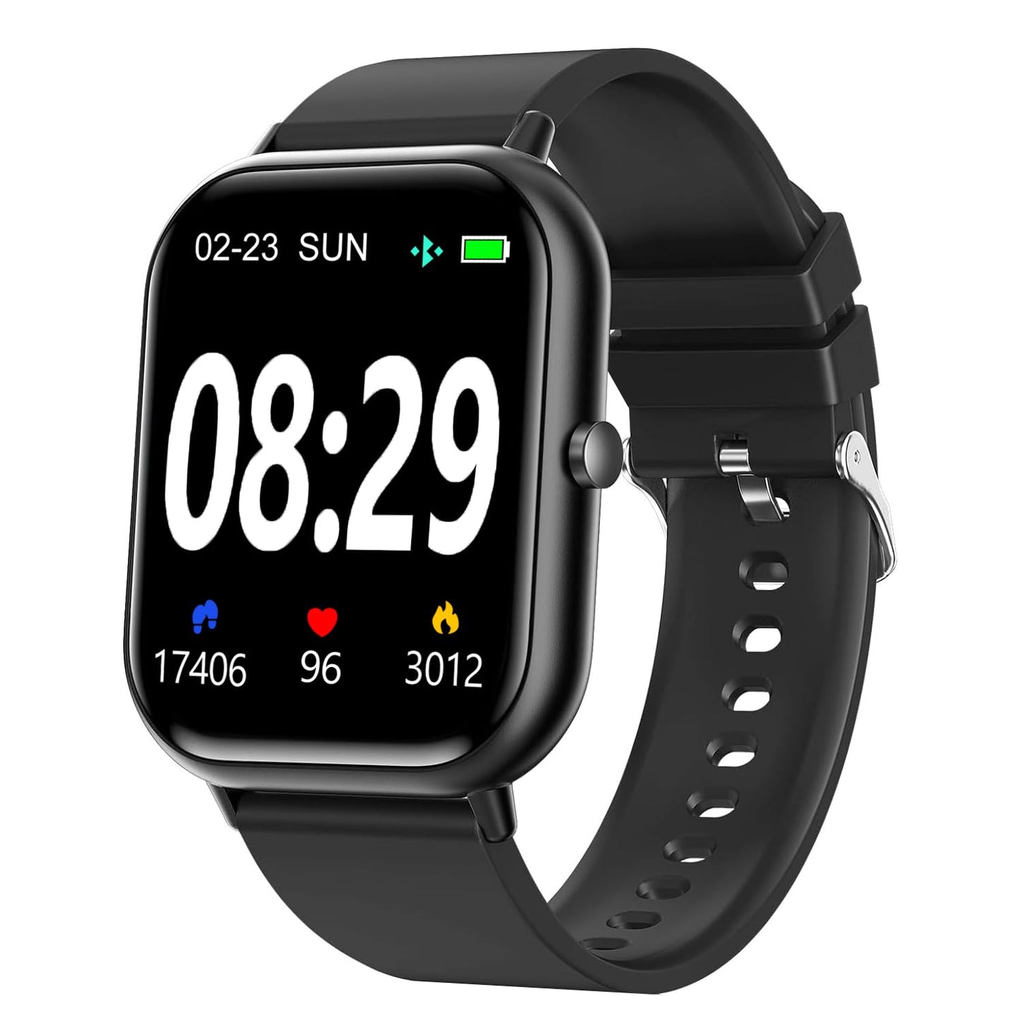 Smart Watch for Men Women SmartWatch 1.83" for iPhone Samsung Android Phone Compatible, Fitness Tracker Watch with Pedometer, Heart Rate/Sleep Monitor, Blood Oxygen, IP68 Waterproof