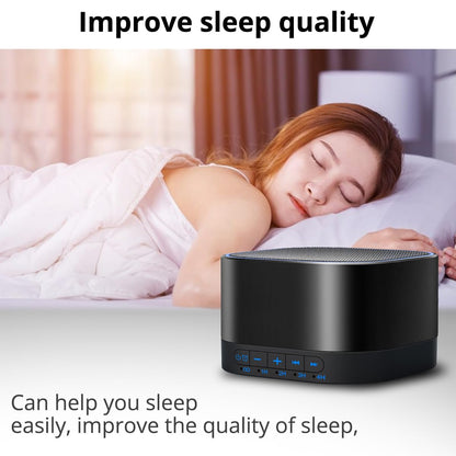 Magicteam White Noise Machine with 20 Non Looping Natural Soothing Sounds Memory Function 32 Levels of Volume Powered by AC or USB and Sleep Sound Timer Therapy for Baby Kids Adults Black