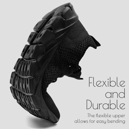 ZGPWZWL Running Sneakers for Men Shoes Athletic Tennis Gym Walking Casual Lightweight Breathable Workout Comfortable Sports Shoes Mens Black Size 7