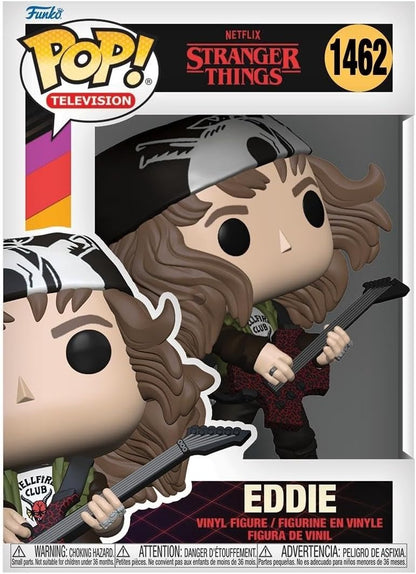 Funko POP! TV: Stranger Things - Hunter Eddie with Guitar - Collectable Vinyl Figure - Gift Idea - Official Merchandise - for Kids & Adults - TV Fans - Model Figure for Collectors and Display