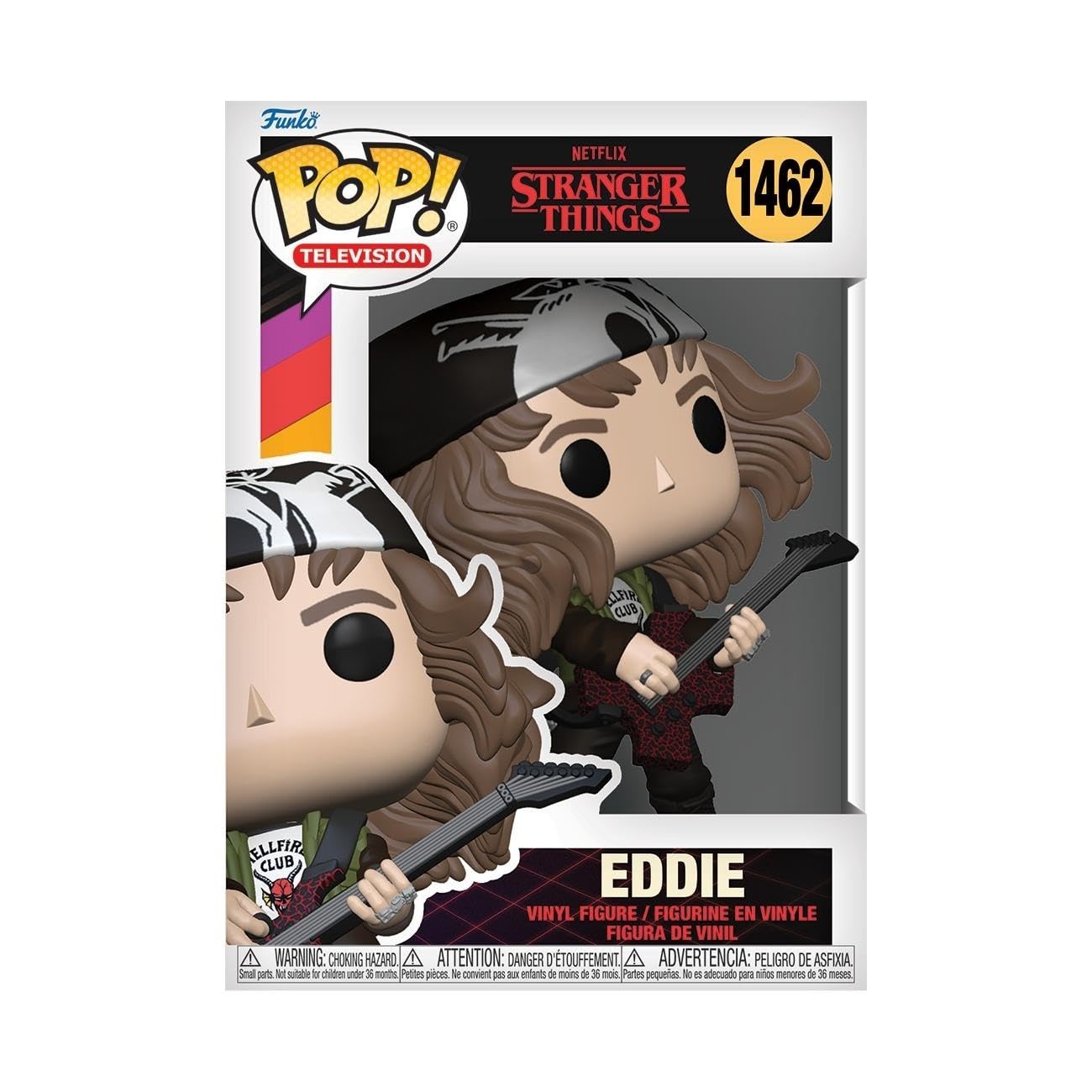 Funko POP! TV: Stranger Things - Hunter Eddie with Guitar - Collectable Vinyl Figure - Gift Idea - Official Merchandise - for Kids & Adults - TV Fans - Model Figure for Collectors and Display