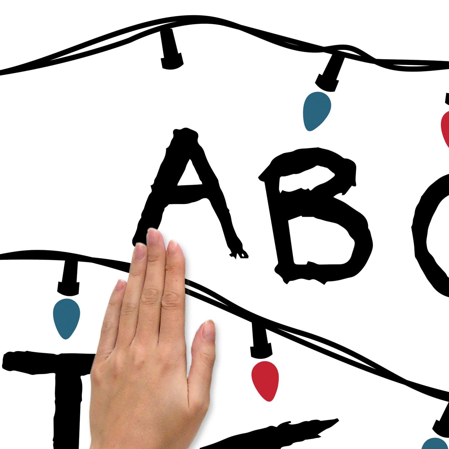 RoomMates RMK5240GM Netflix Stranger Things Christmas Light Peel and Stick Giant Wall Decals with Alphabet