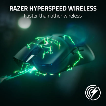 Razer Viper V2 Pro HyperSpeed Wireless Gaming Mouse: 58g Ultra Lightweight - Optical Switches Gen-3-30K DPI Optical Sensor w/On-Mouse Controls - 90 Hour Battery - USB Type C Cable Included - Black