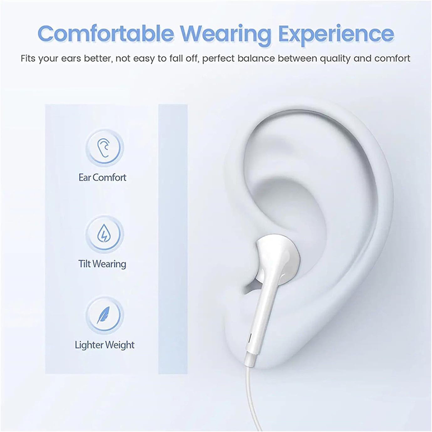 2 Packs USB C Headphones for iPhone 17/16/15 Pro Max Plus Type C Earphones with Microphone & Remote Noise Cancelling Earbuds for iPhone 17/16/15 Pro, iPad, Galaxy S23/S22/S21/S20/Ultra Note 10/20