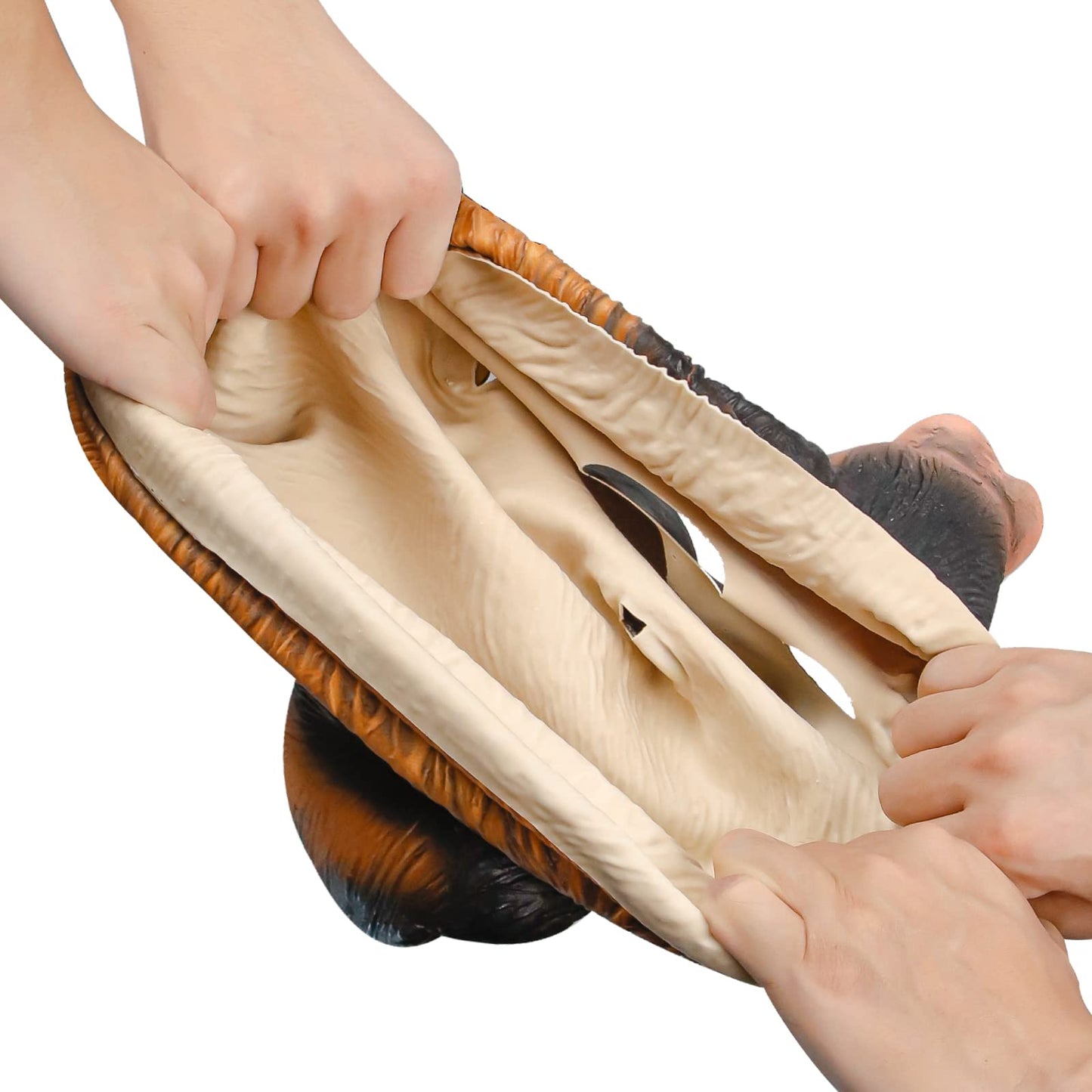 Dog Head Mask for Adult, Animal Costume Mask Halloween Latex Mask.