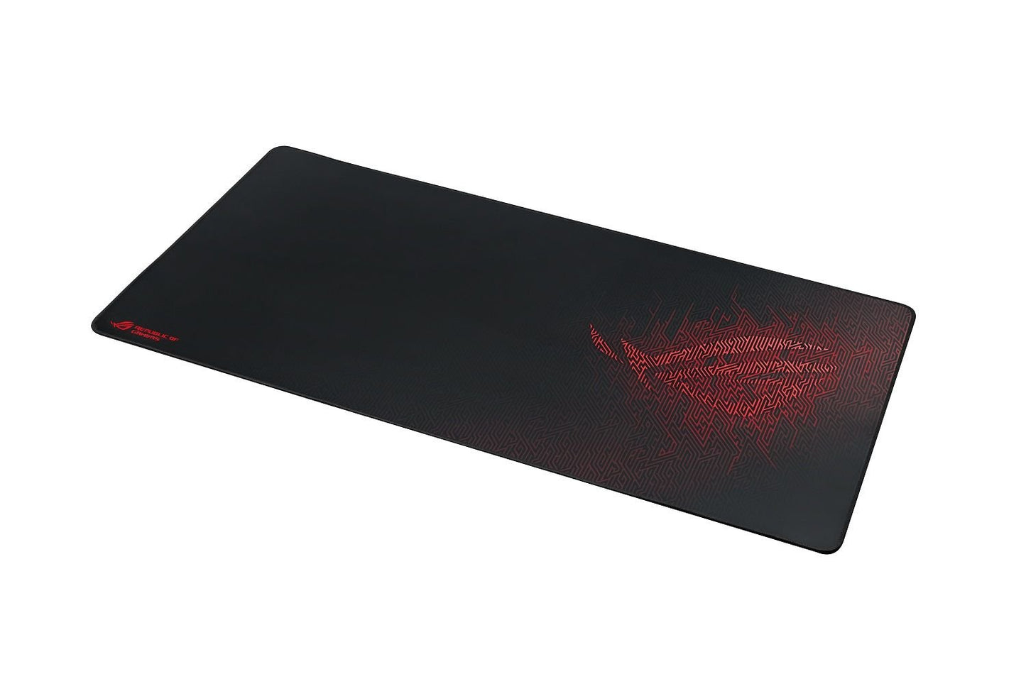 ASUS ROG Sheath Gaming Mouse Pad – 35.4” x 17.3", Extra-Large Surface, Pixel-Precise Tracking, Anti-Fray Stitched Edges, Non-Slip Base - Black/Red