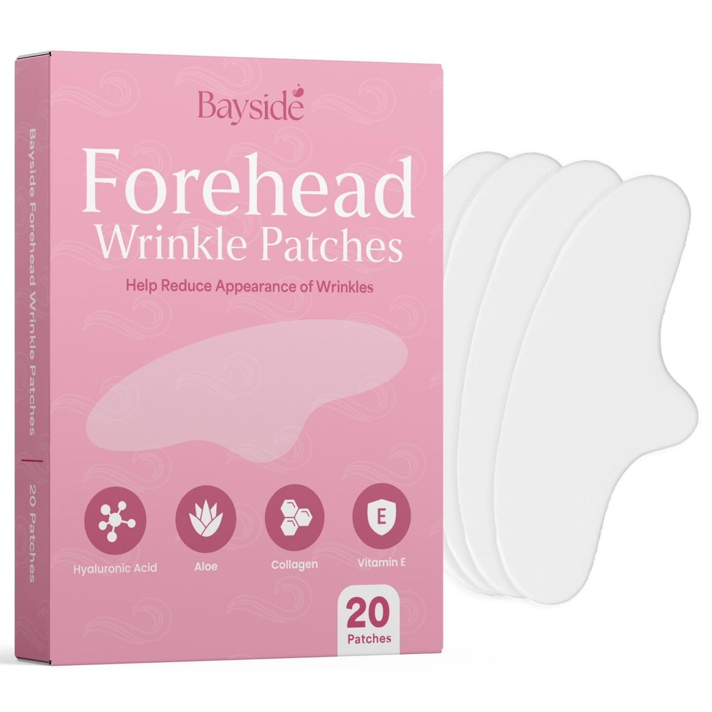 Forehead Wrinkle Patches | Anti-Wrinkle Facial Patches for Fine Lines | Overnight Wrinkle Filler & Deep Line Treatment | Disposable Face Tape for a Youthful, Firmer, and Smoother Appearance | 20 Count