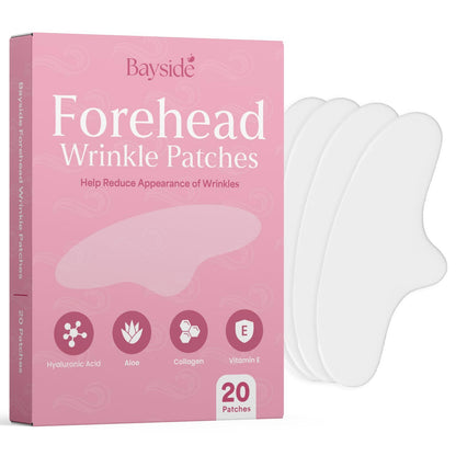 Forehead Wrinkle Patches | Anti-Wrinkle Facial Patches for Fine Lines | Overnight Wrinkle Filler & Deep Line Treatment | Disposable Face Tape for a Youthful, Firmer, and Smoother Appearance | 20 Count
