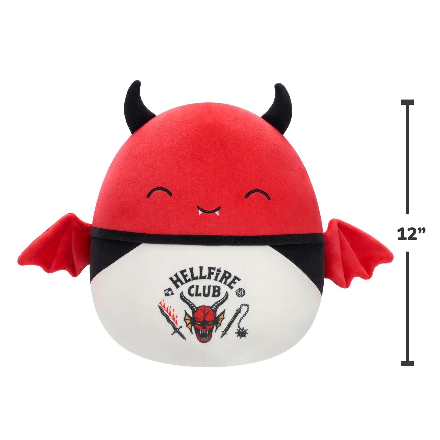 Squishmallows Original “Stranger Things” 12in Dante The Devil Plush - Official Jazwares Plush (Medium-Sized)
