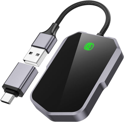 Wireless Carplay Adapter, Converts Wired to Wireless carplay Adapter for iPhone, Wireless Control Plug & Play Carplay for Cars from 2017 & for Apple iPhone iOS 10+