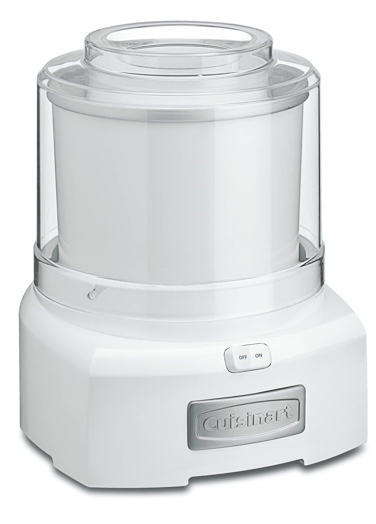 Cuisinart Ice Cream Maker Machine, 1.5 Quart Double Insulated Machine, Sorbet and Frozen Yogurt Maker, Ready in 20 Minutes, ICE-21P1, White